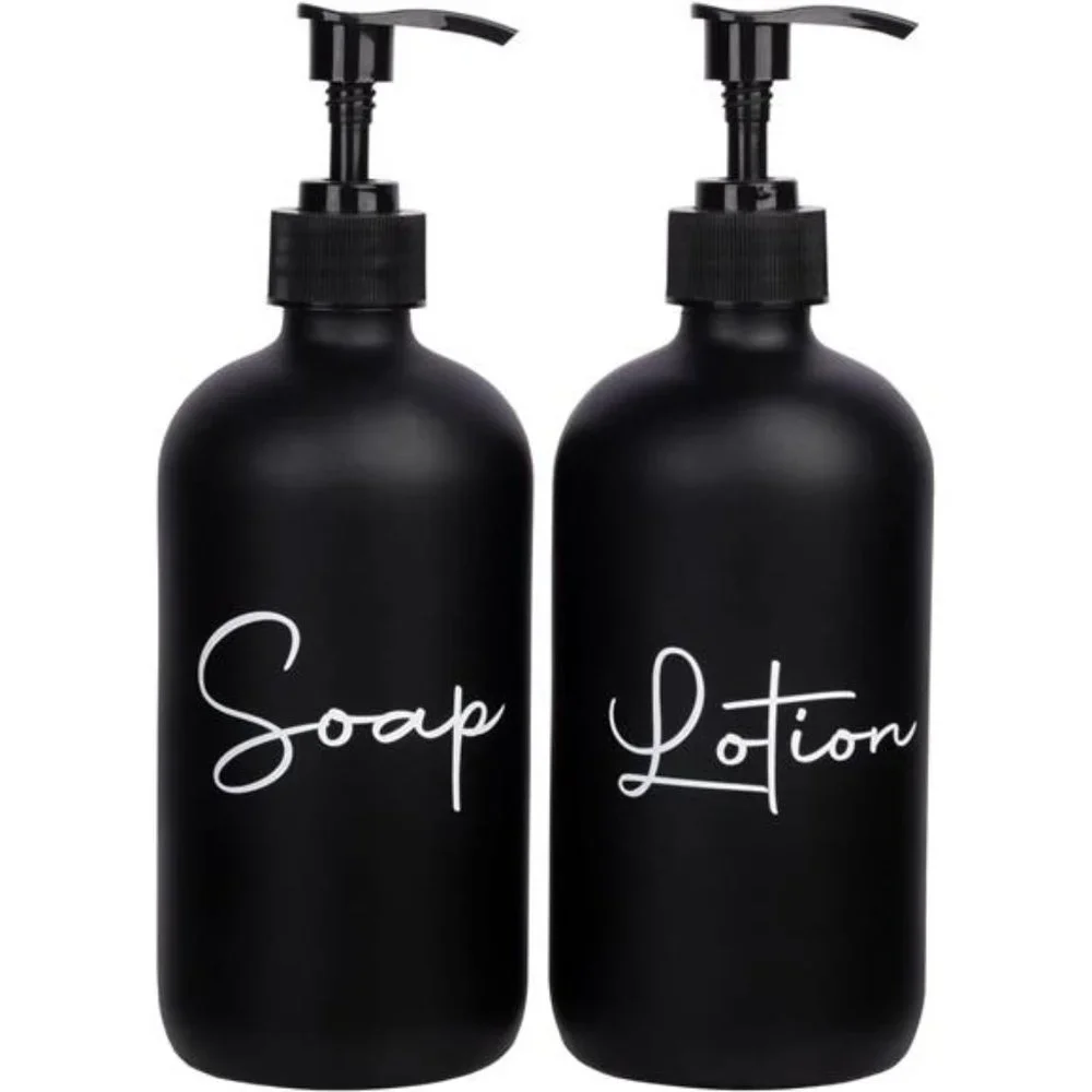 Hand Soap Dispenser & Liquid Dish Soap Bottles, Bathroom, Kitchen Decor